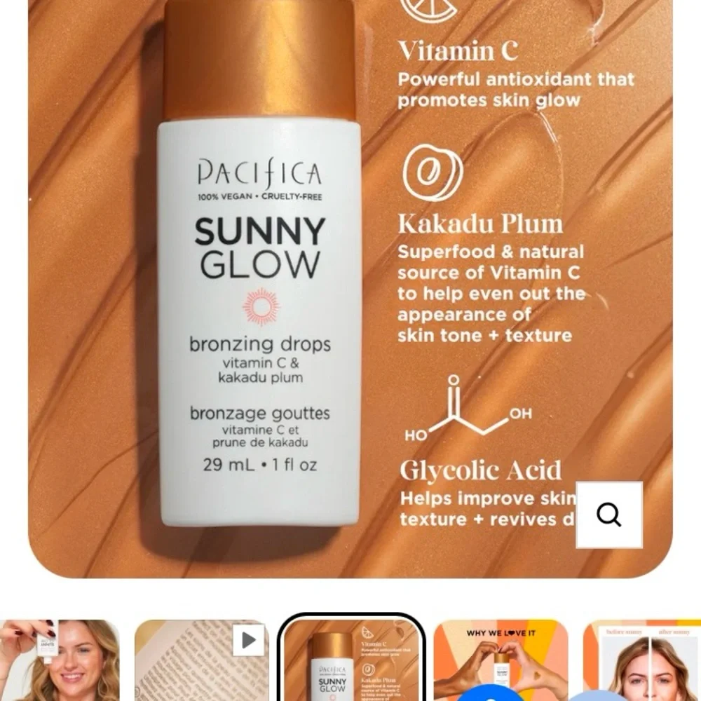 Pacifica Sunny Glow Bronzing Drops - Brown (BNIB)